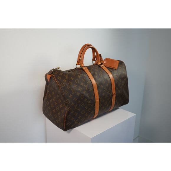 Louis Vuitton Boston bag M41428 Keepall 45 Brown VI873 FREE COA - Picture 1 of 14
